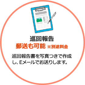 巡回報告 郵送も可能 ※別途料金